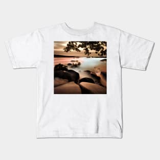 Coastal landscape Alien World Photo Kids T-Shirt